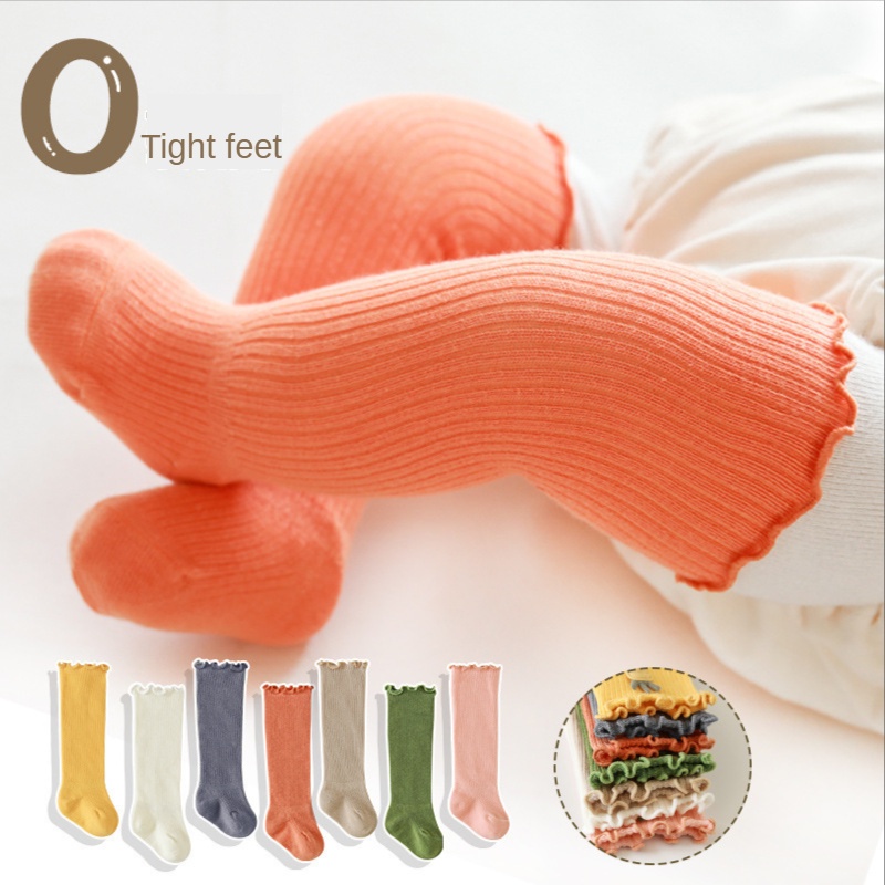 Vớ Mỏng Thoáng Khí Dài Đến Đầu Gối Thời Trang Xuân Thu Cho Bé
