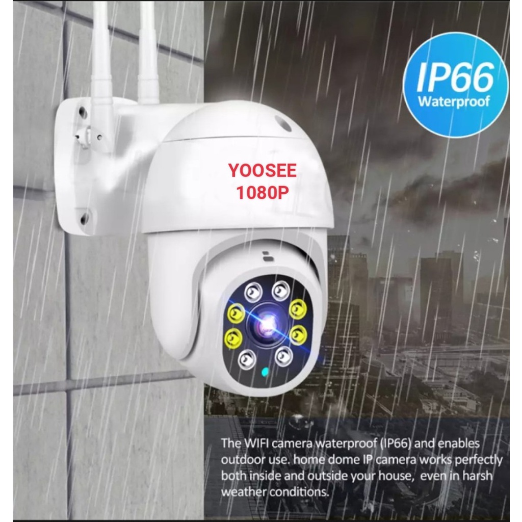 Camera Yoosee ngoài trời 1080p xoay 360 độ ban đêm có màu, chống nước, đàm thoại 2 chiều