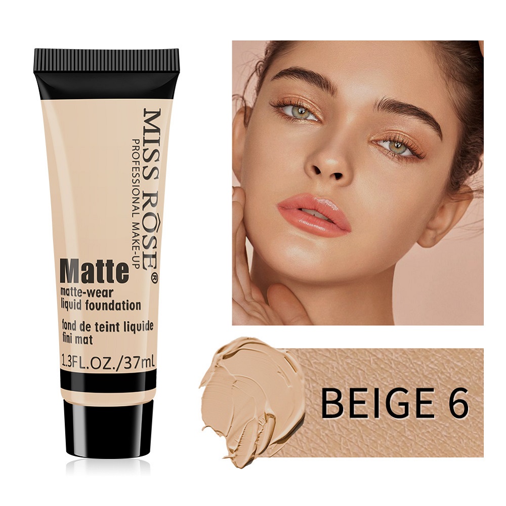 (Hàng Mới Về) Kem Nền Miss Rose Dạng Lỏng Dưỡng Ẩm Che Khuyết Điểm 37ml | BigBuy360 - bigbuy360.vn