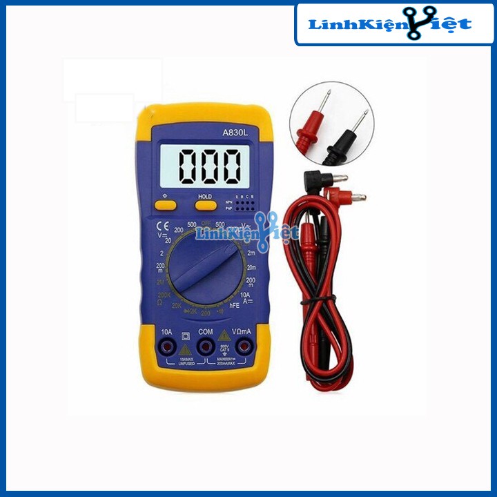 Đồng hồ vạn năng Digital Multimeter A830L, VC830L, VC830, 830L tặng kèm pin 9V