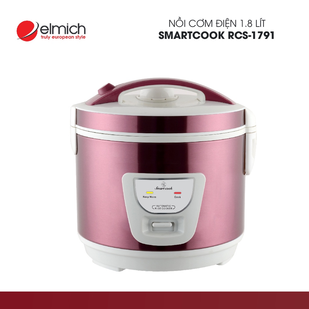 [Mã ELHADEV giảm 4% đơn 300K] Nồi cơm điện Smartcook RCS-1791 (1,8 Lít) | Hàng Chính Hãng | 4021791