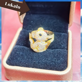 Nhẫn nữ con chuột đính đá - mang lại may mắn và sự tự tin lokalo