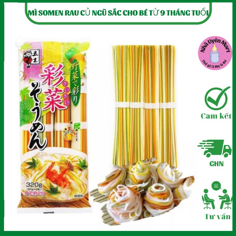 MÌ SOMEN RAU CỦ NGŨ SẮC CHO BÉ TỪ 9 THÁNG TUỔI