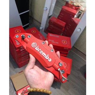 Bộ 2 ốp độ má phanh đĩa Brembo KIM LOẠI phong cách thể thao và đẳng cấp cho ô tô xe hơi