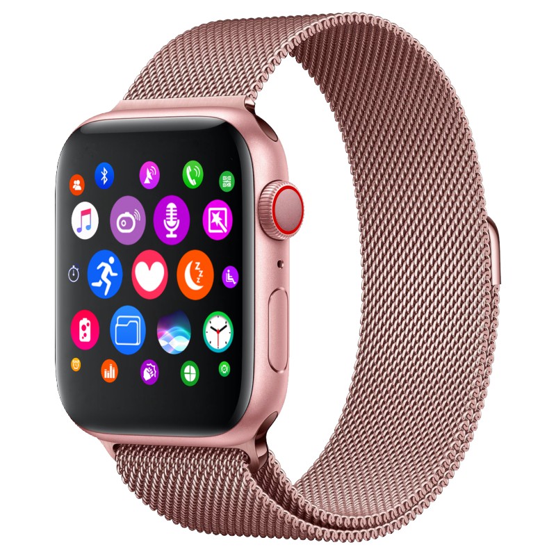 Dây đồng hồ thay thế UTELITE  silicone đơn màu dành cho IWATCH 5 IWO 8 IWO 12 PRO W68 T500 Q99 W55