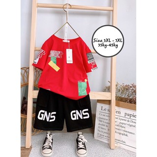 Bộ Thể Thao Trẻ Em Cotton Quảng Châu 3 Màu Xanh Đo Vàng 12-24kg