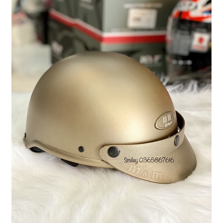 Nón nửa đầu MM trơn KM01