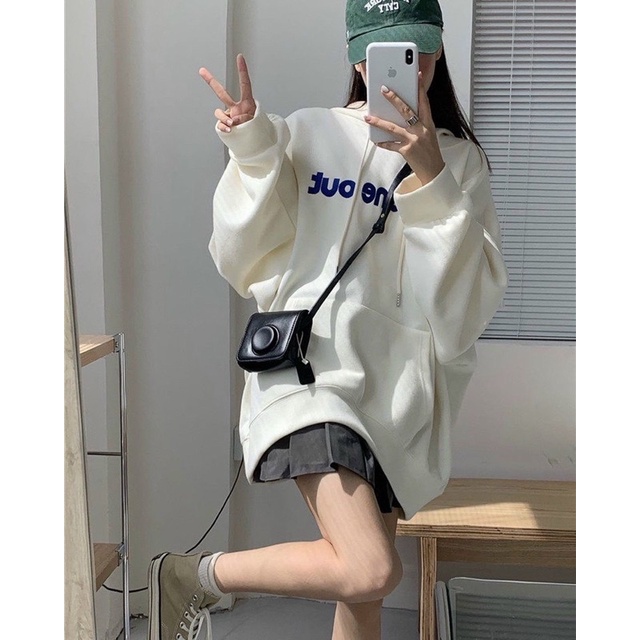 [ ẢNH THẬT ] ÁO HOODIE NỈ ODD ONE OUT TRẮNG CHỮ XANH FORM RỘNG TAY BỒNG (ẢNH THẬT Ở CUỐI)