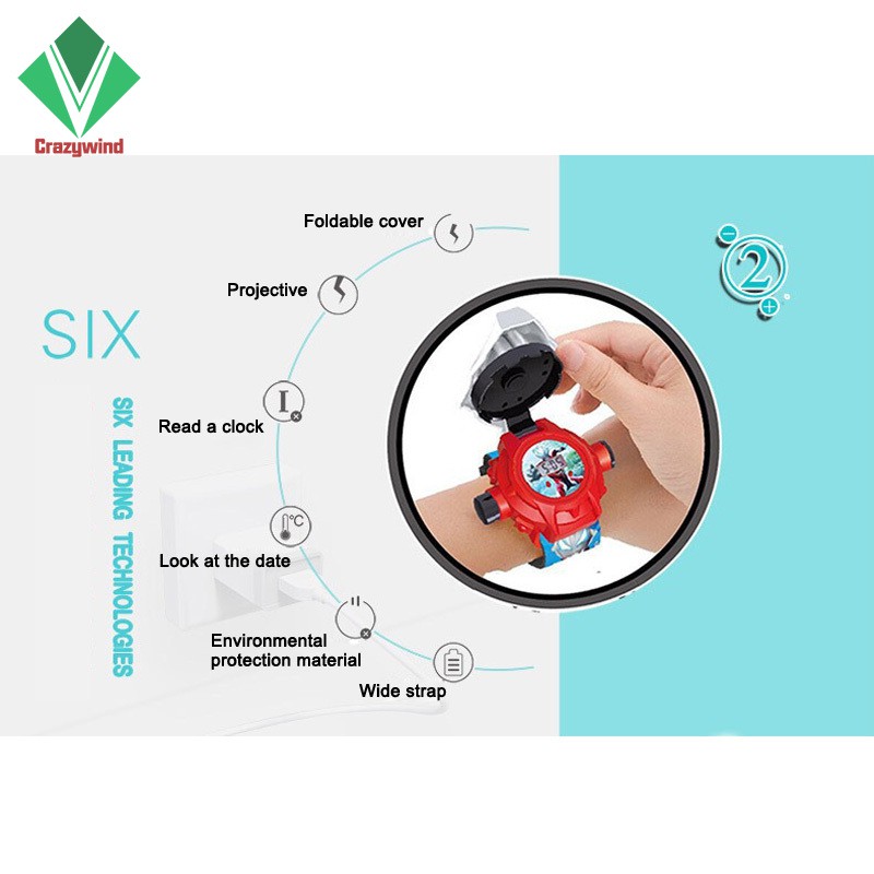 Đồng Hồ Đeo Tay Chiếu Hình Hoạt Hình Siêu Anh Hùng Cho Bé | BigBuy360 - bigbuy360.vn