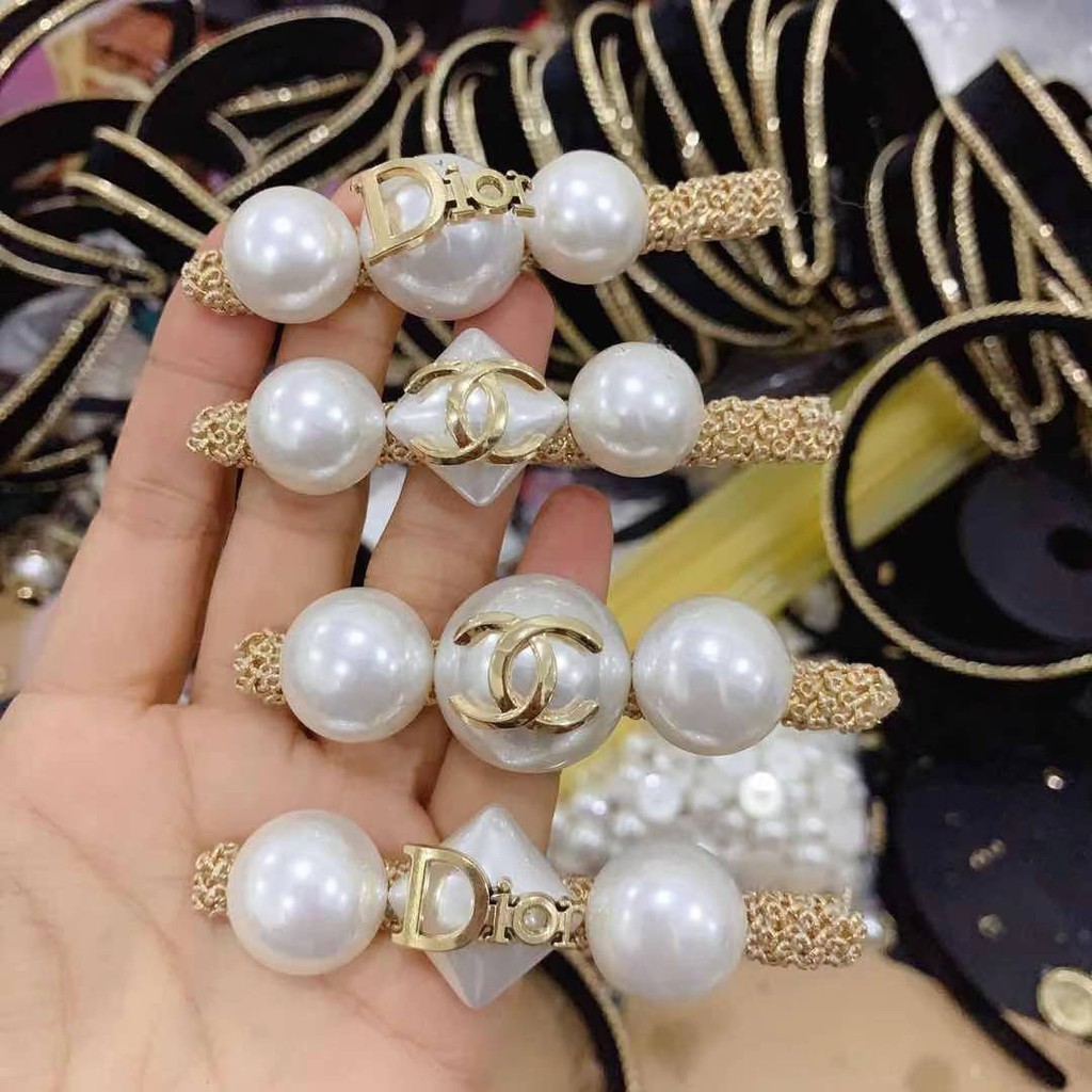 [Rẻ vô địch Kẹp tóc Thương Hiệu Cao cấp Ｃｈａｎｅｌ Ｄｉｏ Hàng loại 1 C K Accessories Sỉ  Ảnh Thật