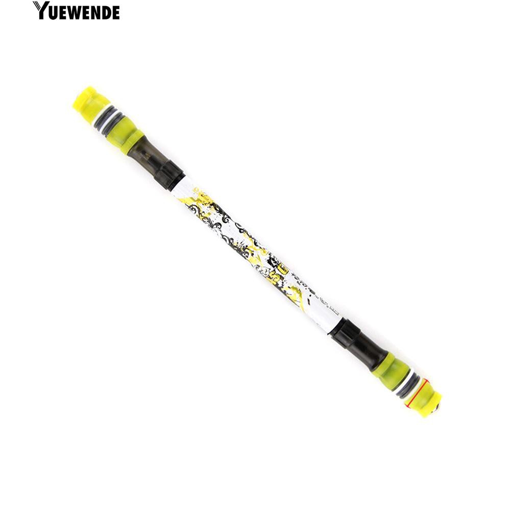 YueW Bút bi xoay tròn mực xanh 0.5mm chống trượt