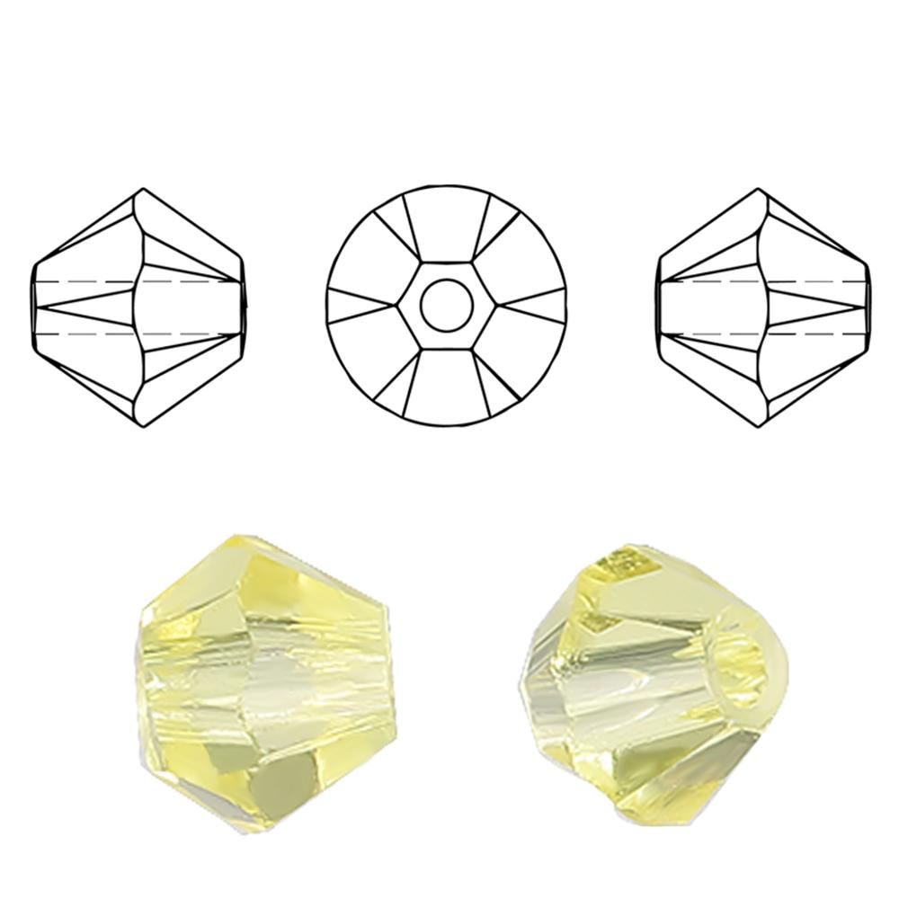 Set 600 hạt pha lê Beadia bằng nhựa trong suốt dùng làm trang sức diy