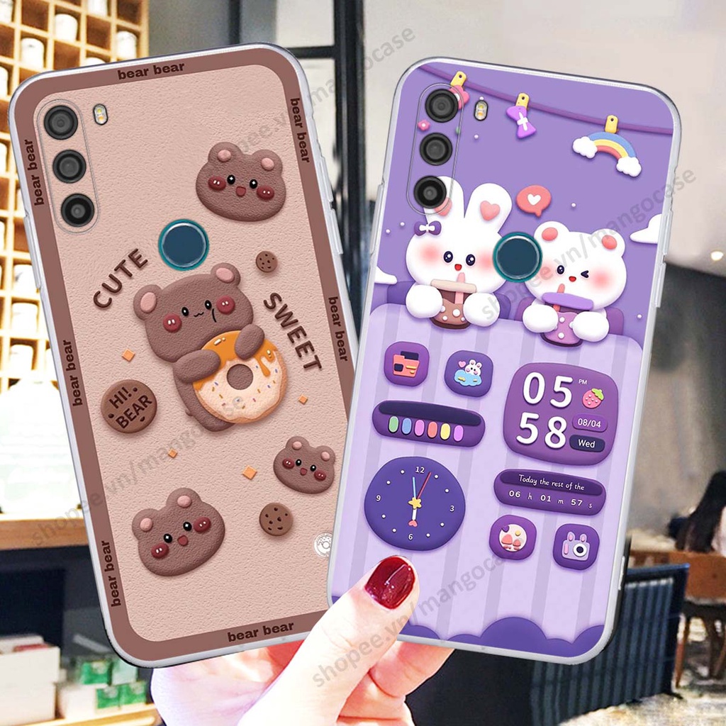 Ốp lưng Vsmart Active 3 hình gấu, thỏ, đồng hồ cute dễ thương