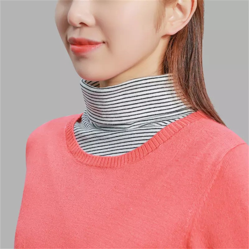 [Mới] Cổ Áo Giả Dệt Kim Màu Trơn Có Thể Tháo Rời / Khăn Choàng Dickey Có Thể Tháo Rời Cho Nữ