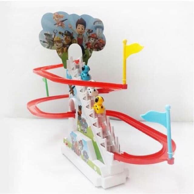 Bộ Đồ Chơi Đường Đua Ô Tô Leo Cầu Trượt Cho Bé Yêu