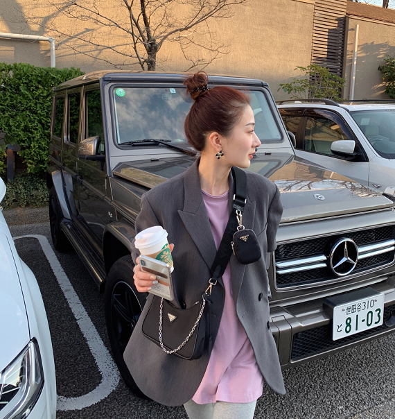 Set 3 túi đeo chéo đeo một bên vai phối chuỗi xích thời trang unisex có thể tháo rời mới năm 2020