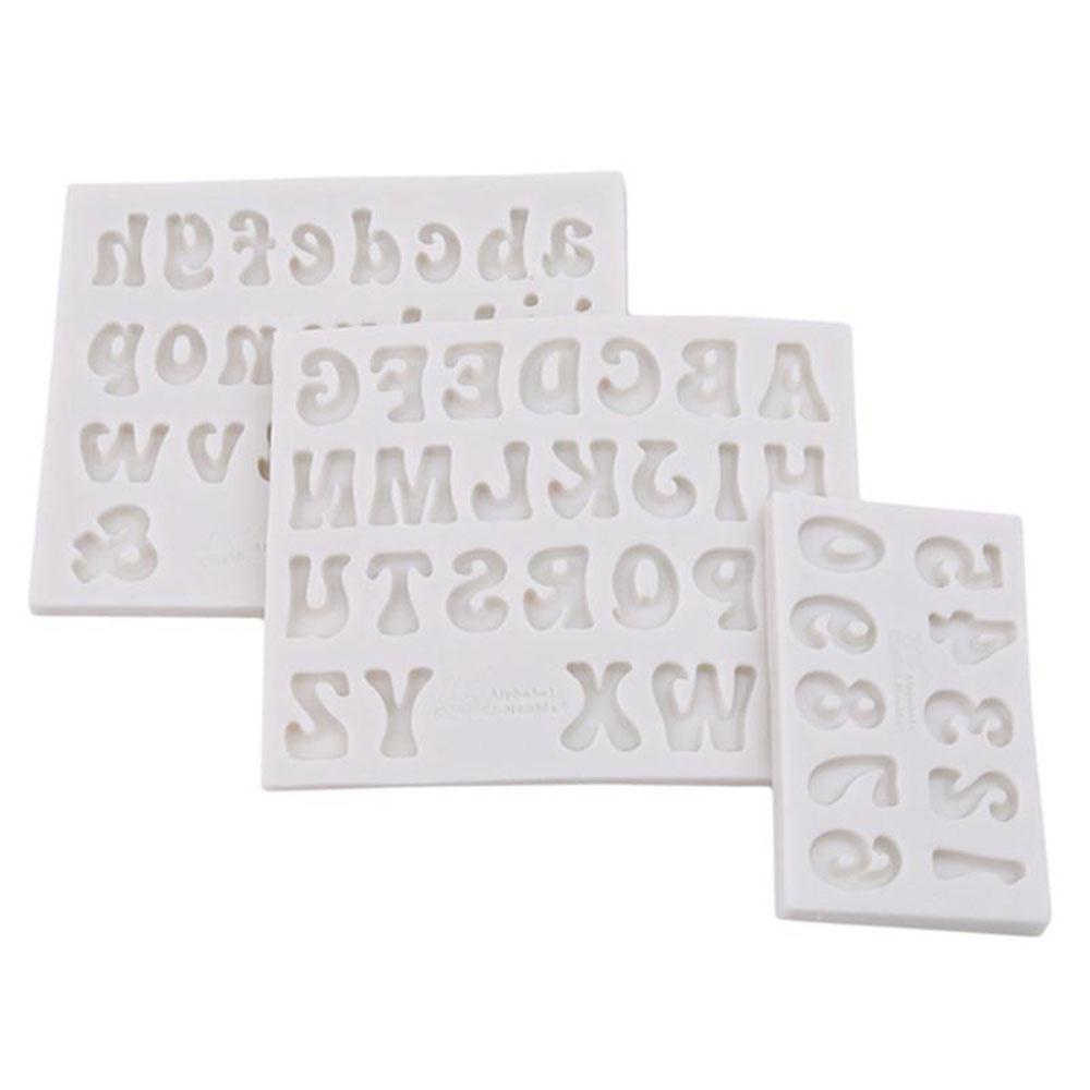 Khuôn Làm Kẹo Đường Hình Chữ Cái Và Số 3D Mới