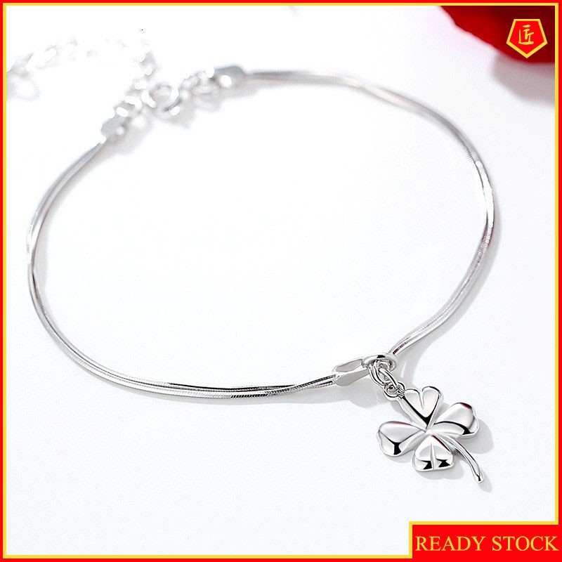 Lắc Chân Mạ Bạc Phối Mặt Hình Ngôi Sao Năm Cánh Thời Trang Cho Nữ