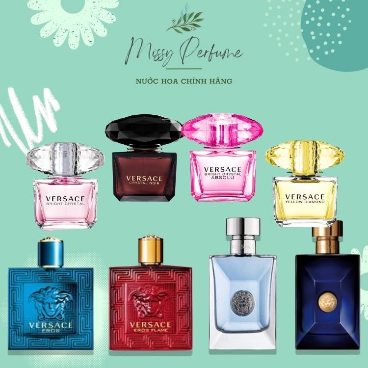 Nước hoa Versace Eros 100ml, Versace Bright Crystal 90ml, Nước hoa nam chính hãng