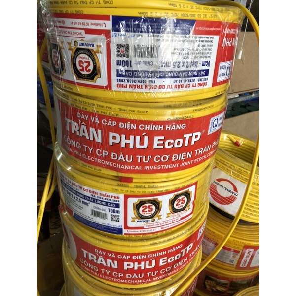 Dây điện Trần Phú 1,5 và 2,5