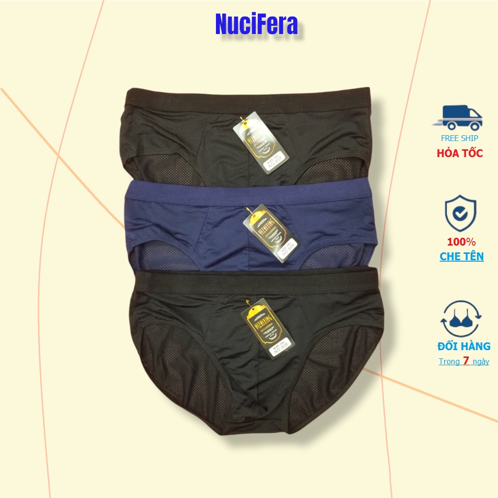 Quần lót tam giác nam thông hơi cao cấp NuciFera QN04
