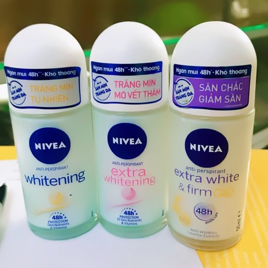 Lăn khử mùi Nivea trắng mịn, săn chắc, mờ vết thăm 50ml