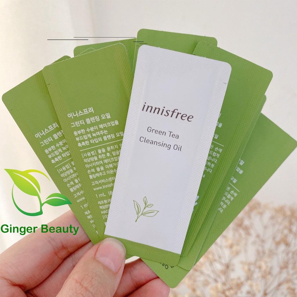 [HÀNG CHÍNH HÃNG] Sample Dầu Tẩy Trang Trà Xanh Innisfree Green Tea Cleansing Oil 1ml