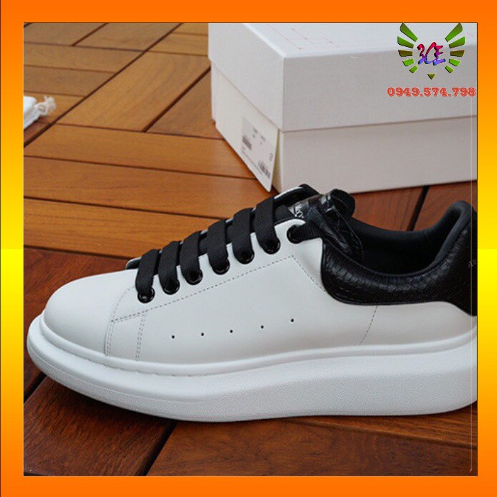 Giày sneaker trắng dây đen đế bằng vân cá sấu giày trắng dây đen siêu hot ( Hỗ Trợ Đổi Trả) | BigBuy360 - bigbuy360.vn