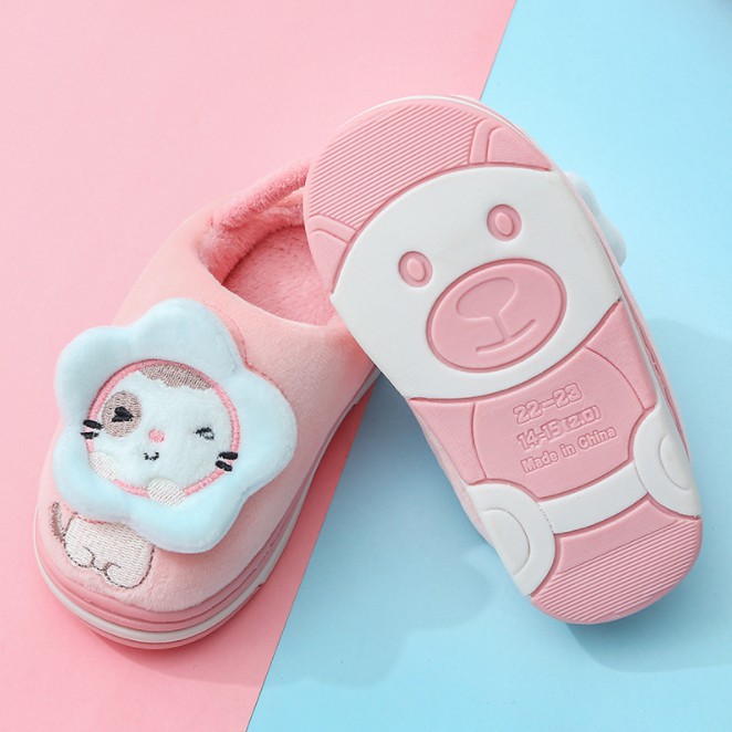 Dép Bông Đi Trong Nhà Cho Bé Đáng Yêu