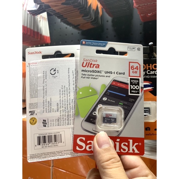 Thẻ nhớ sandisk chính hãng