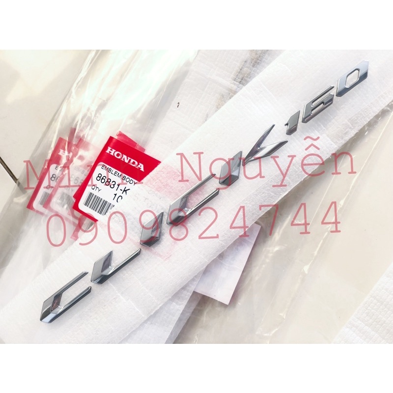Tem chữ Click 160 chính hãng honda