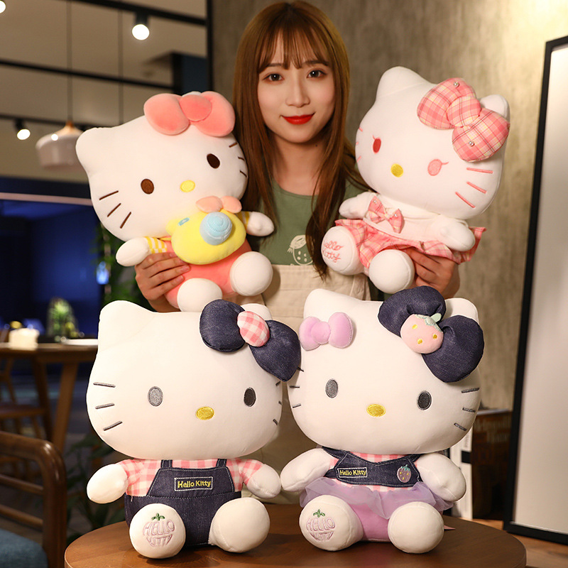 Mèo Hello Kitty Nhồi Bông Đáng Yêu 32cm