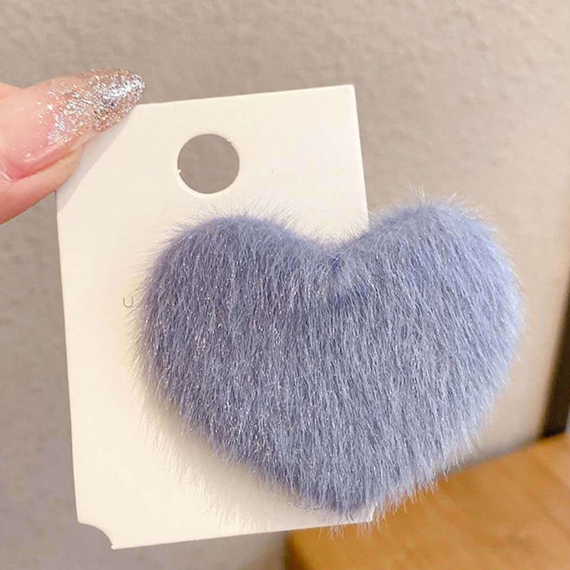 Kẹp tóc hình trái tim nhiều màu sắc phong cách hàn quốc