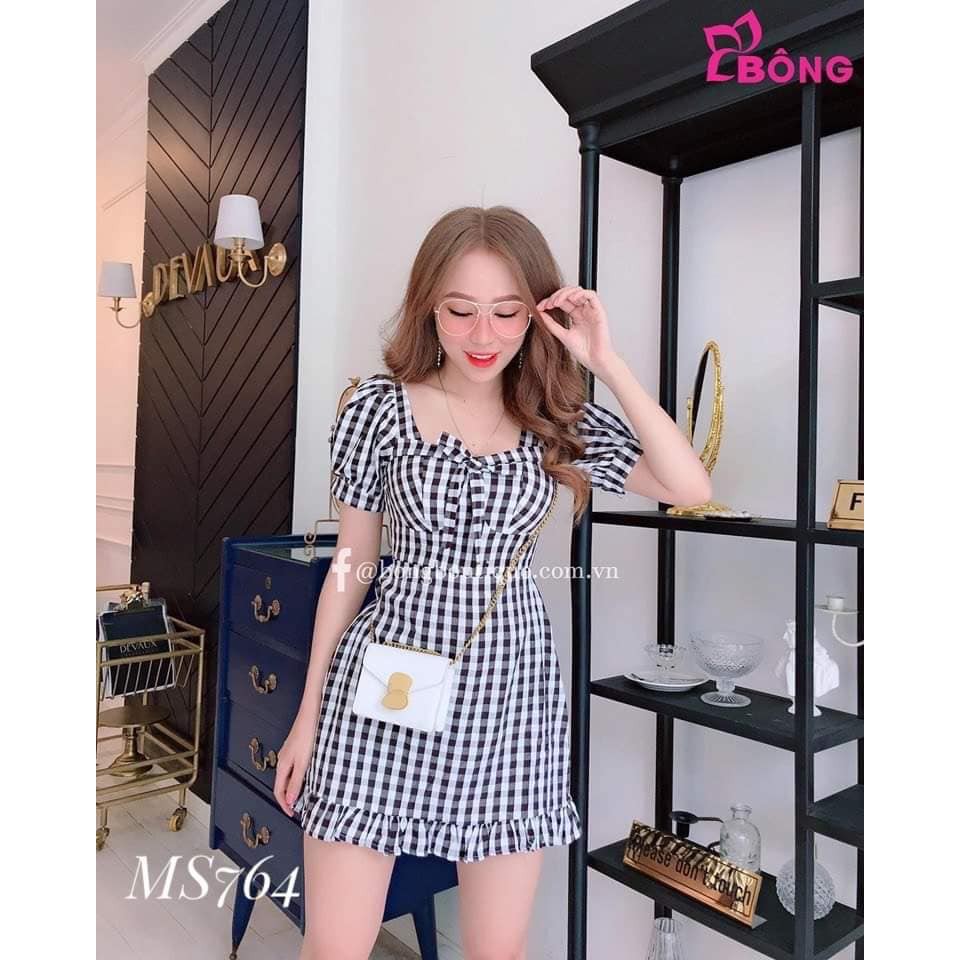 BIGSIZE 💋💋 ĐẦM CARO NƠ 🍭🍭