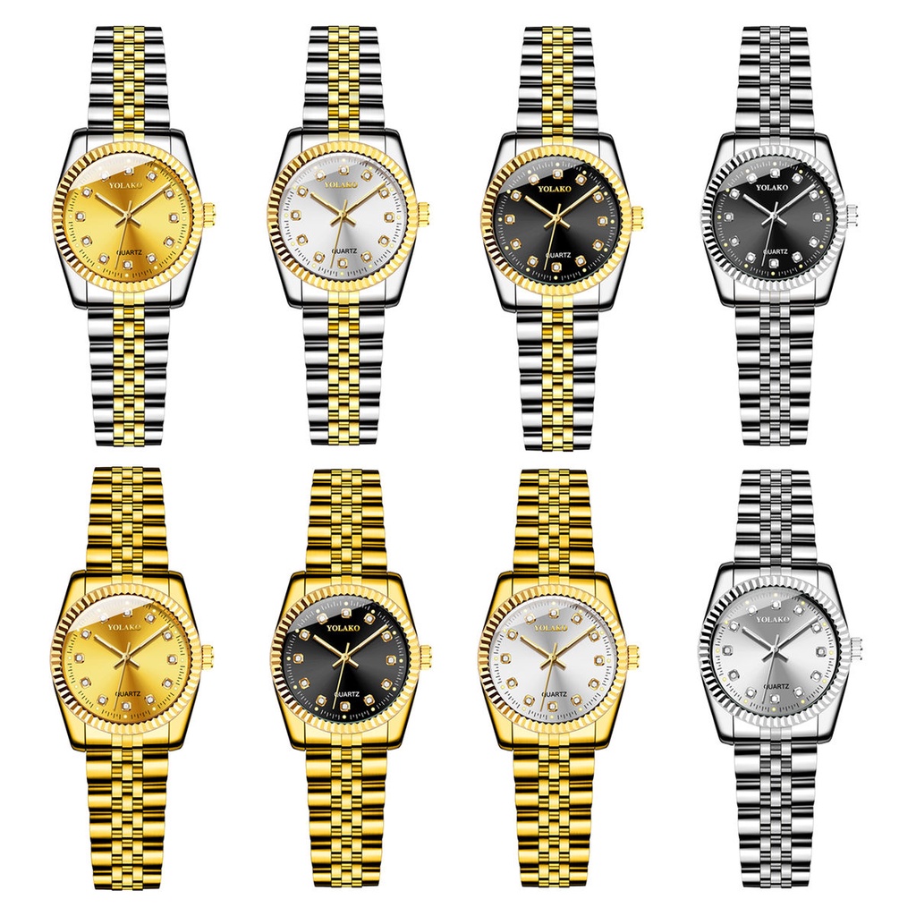 Đồng hồ đeo tay bằng dây thép thời trang sang trọng