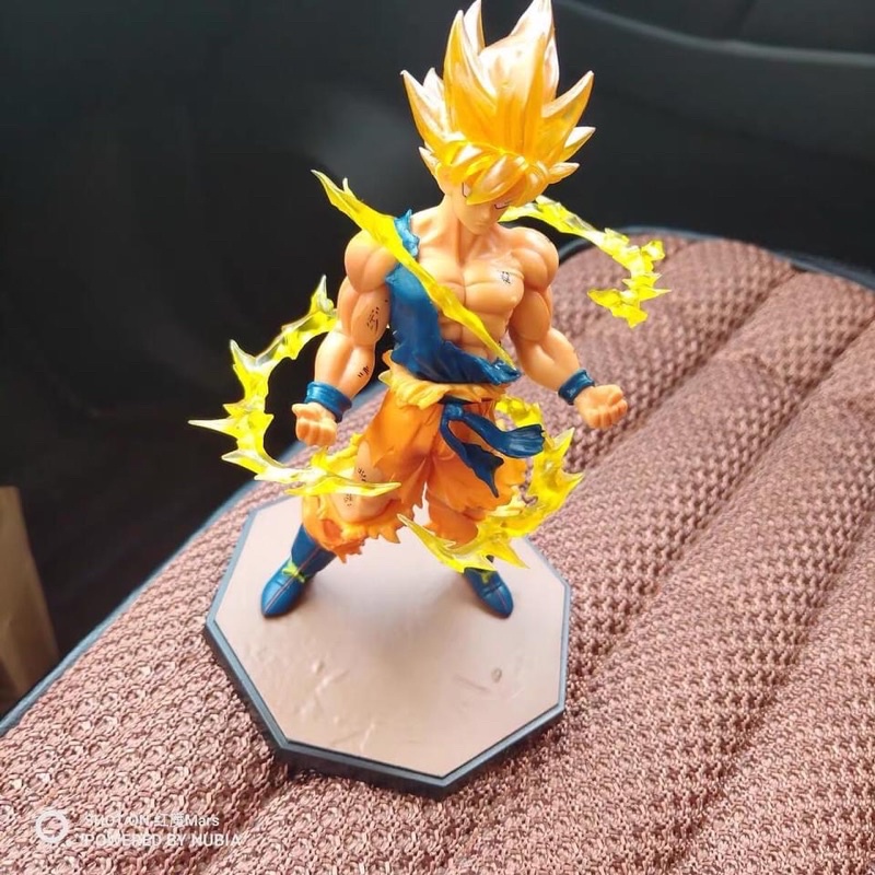 Mô hình Dragon ball - Mô hình 7 viên ngọc rồng son goku ss cao 17cm bằng nhựa PVC cao cấp