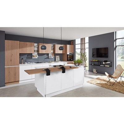 KITCHEN, Tủ bếp công nghiệp hiện đại có đảo bếp KIT_007, kệ bếp Scandi Home
