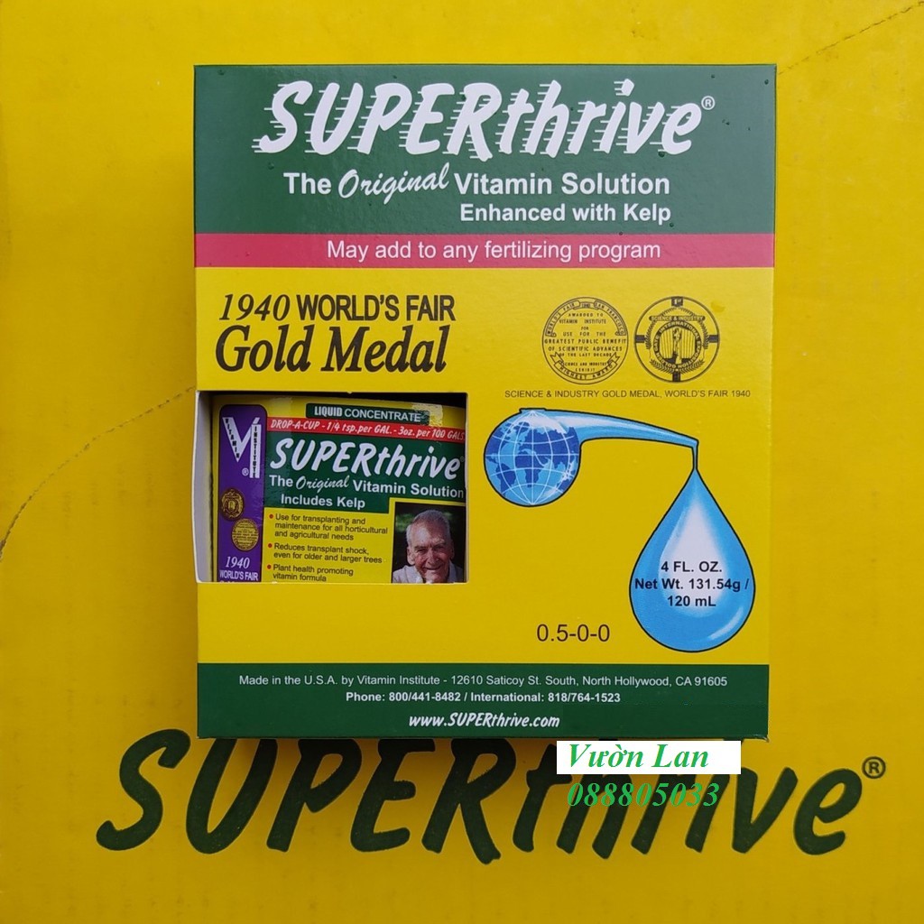 Chế phẩm kích thích sinh trưởng cây trồng Superthrive 120ml