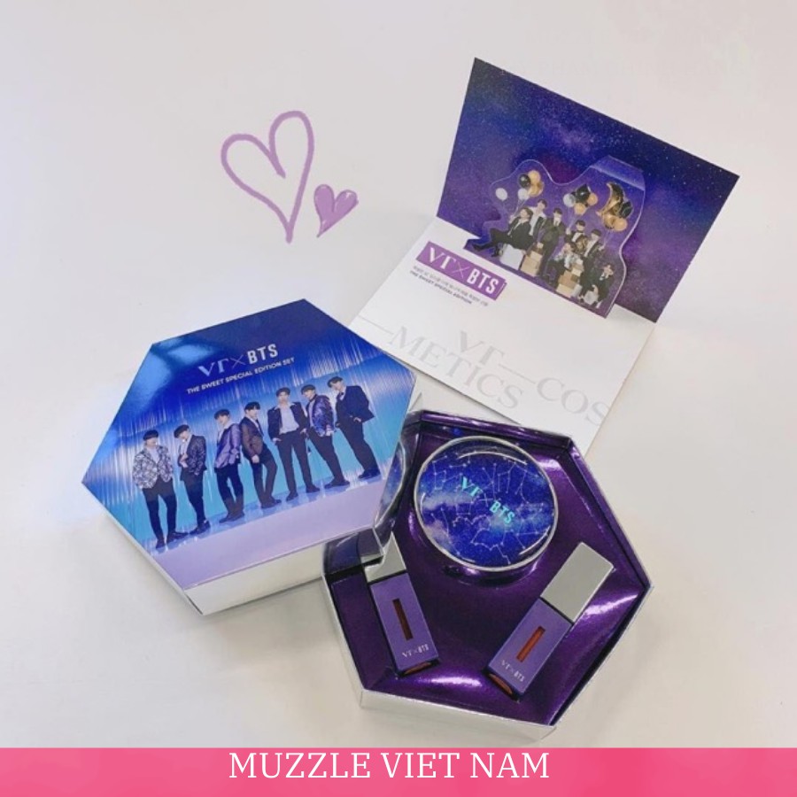 [SALE LỚN + Tặng Mặt Nạ Harana Trị Giá 25k] Set Mỹ Phẩm BTS Chính Hãng Mua 1 Được 3 [1 Cushion + 2 son] | BigBuy360 - bigbuy360.vn