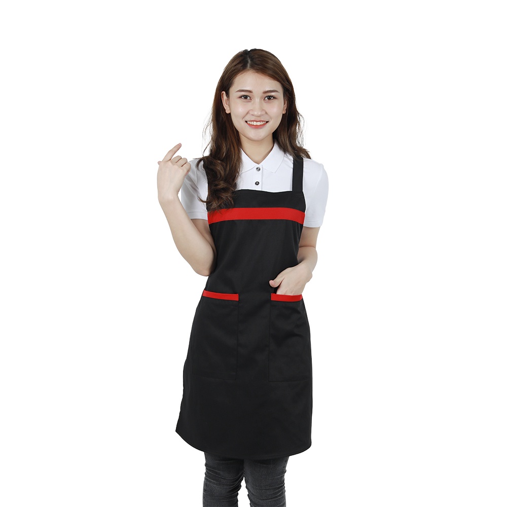 Tạp Dề nấu ăn chất kaki cotton Có thể sử dụng trong quán cà phê nhà bếp ảnh sản phẩm thật TD1.2.06-1