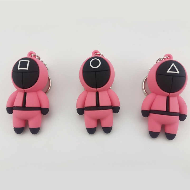 Móc khóa thiết kế trò chơi Squid Game 3D sáng tạo