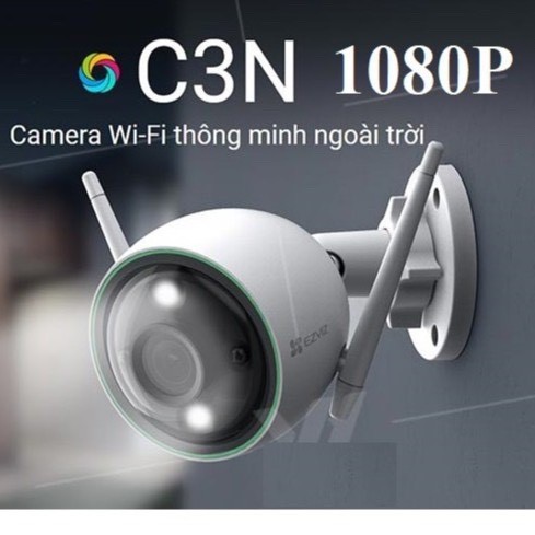Camera Wifi EZVIZ Ngoài Trời C3N (CS-CV310) 2.0MP 1080p có màu ban đêm, tích hợp tính năng AI