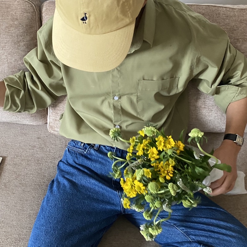 ÁO SƠ MI NAM - HEE BY OHI - Màu Trà Xanh Matcha Cotton Chống Nhăn