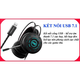 TAI NGHE GAMING 7.1 RAINBOW -GEAR RS989