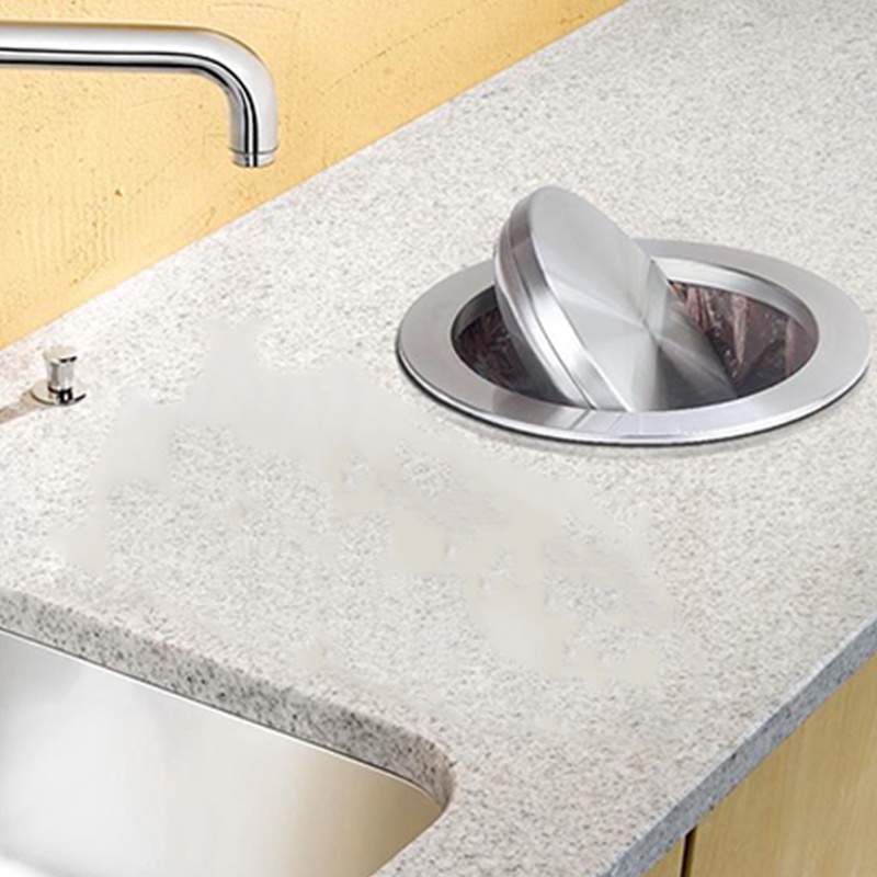Nắp đậy thùng rác bằng thép không gỉ có thể xoay được tiện lợi
