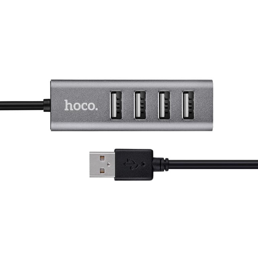 Hub 4 cổng Usb Hoco HB1 truyền tải dữ liệu nhanh, ổn định chống quá dòng, quá áp sạc nhiều thiết bị