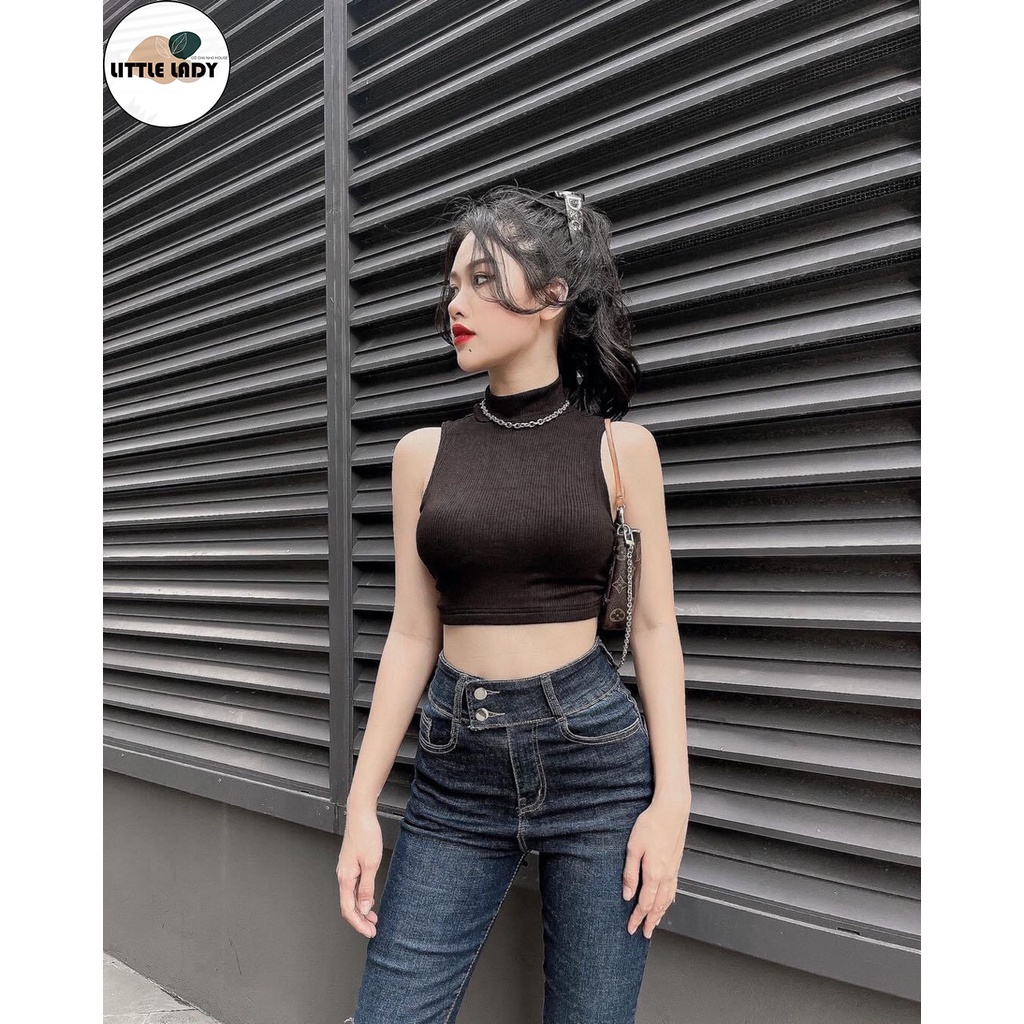 Áo Hở Lưng Cột Dây Sau Lưng Cổ Cao Sát Nách Chất Thun Borib 2 Chiều Freesize "HỞ LƯNG CỔ CAO CỘT DÂY" | BigBuy360 - bigbuy360.vn