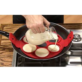 [Mã INCU1708 hoàn 15K xu đơn 50K] KHUÔN LÀM BÁNH PANCAKES SILICON CAO CẤP KHÔNG CẦN LÒ NƯỚNG