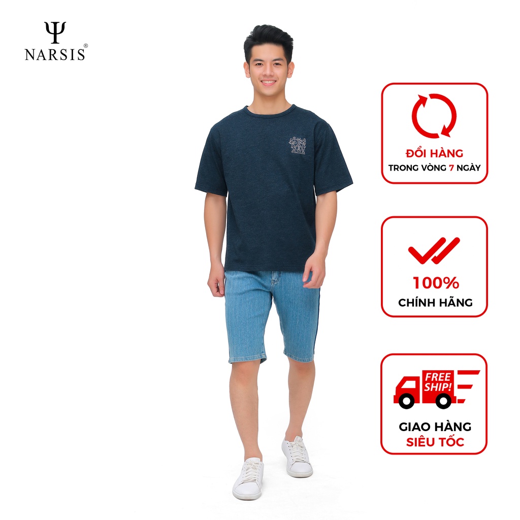 Áo thun nam cổ tròn Narsis D6023