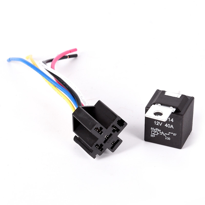 Rơ Le Ô Tô 12V 5Pin 40A 12V 5Pin Kèm Rơ Le